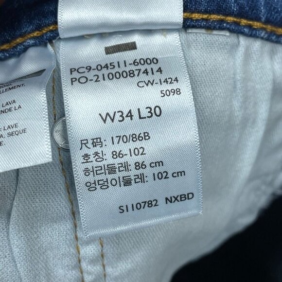 Levi’s 511 Slim Fit Men’s Jeans W34 L30 Blue Stretch Denim a0911 - Picture 4 of 7